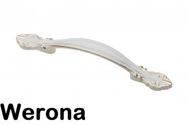 Preview: Möbelgriff ROYAL Weiss und Gold